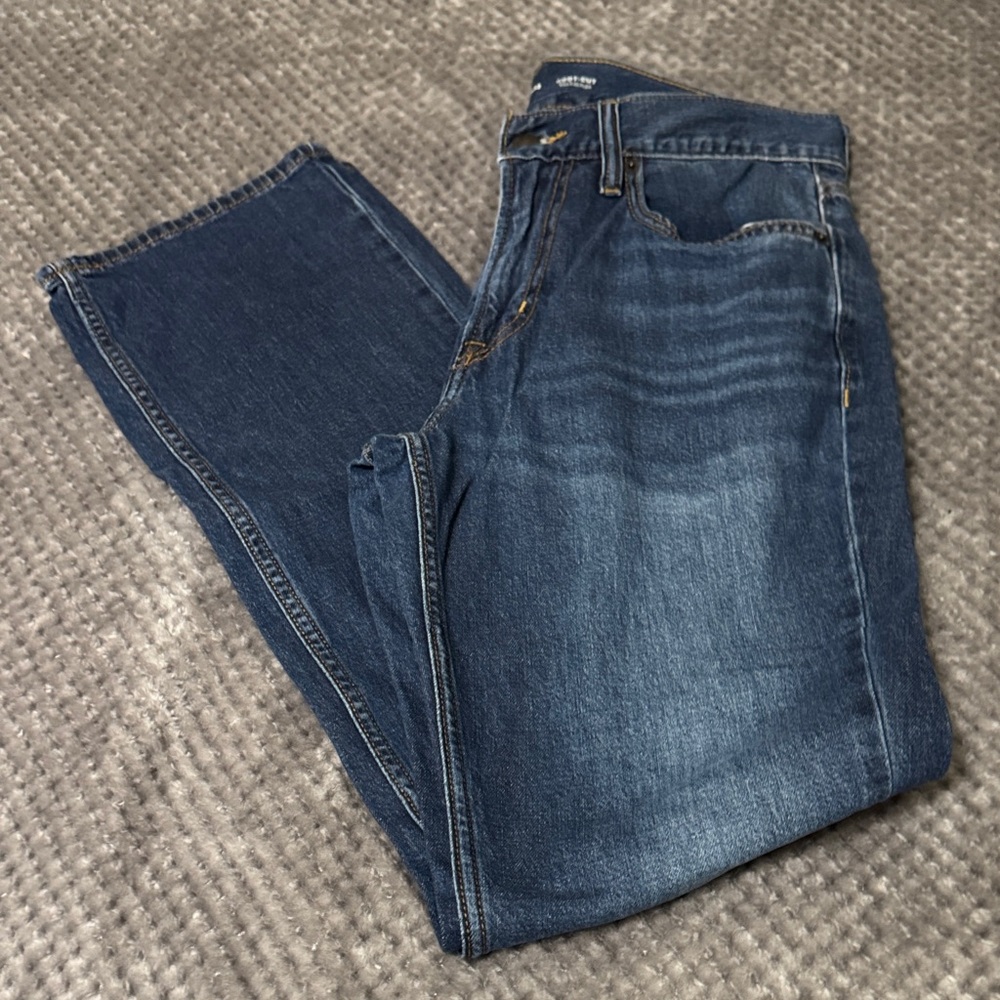Old Navy Men’s Bootcut Jeans in Dark Blue Wash